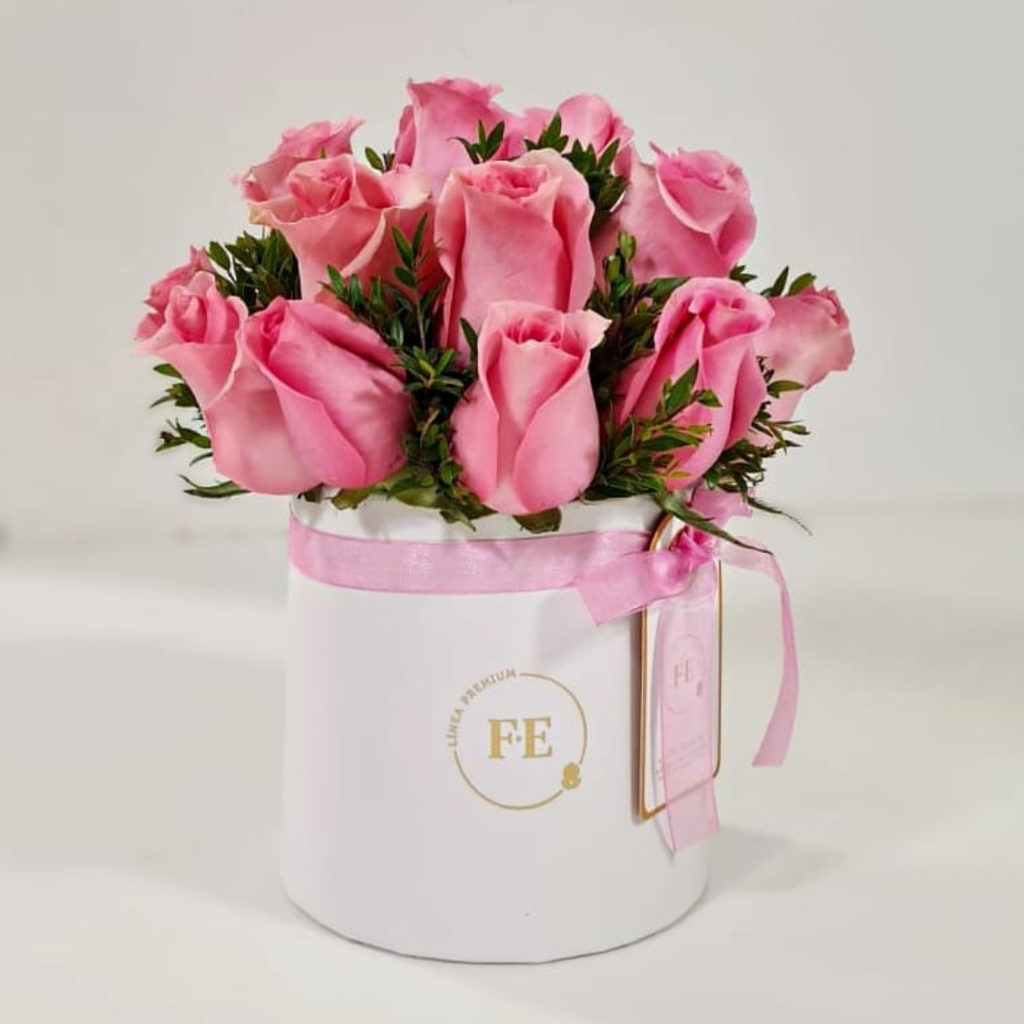 Box de 21 Rosas Rosadas.