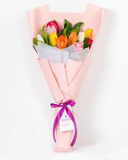 C1 - Ramo Colorful - 10 Tulips